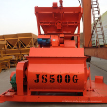 misturador de concreto JS500 de eixo duplo